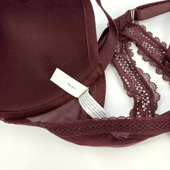 Auden Bra The Ace Demi Racerback Lightly Lined Front Closure Womens NWT - Picture 9 of 10